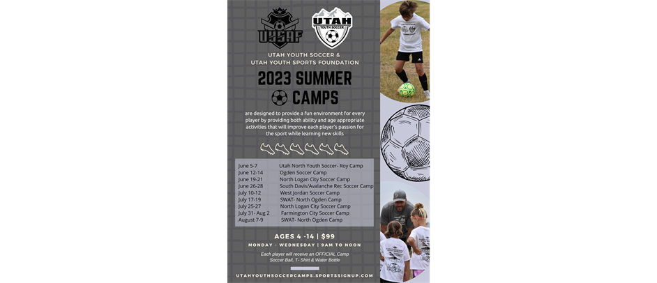 Utah Youth Soccer Camps Summer 2023