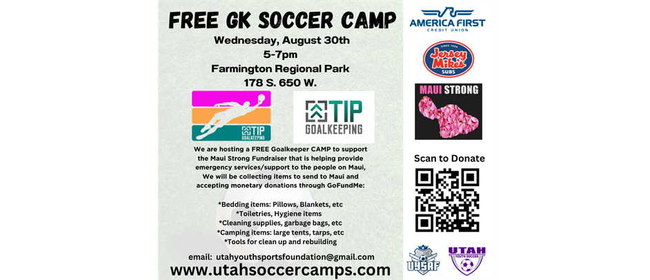 FREE Goal Keeper Camp! 